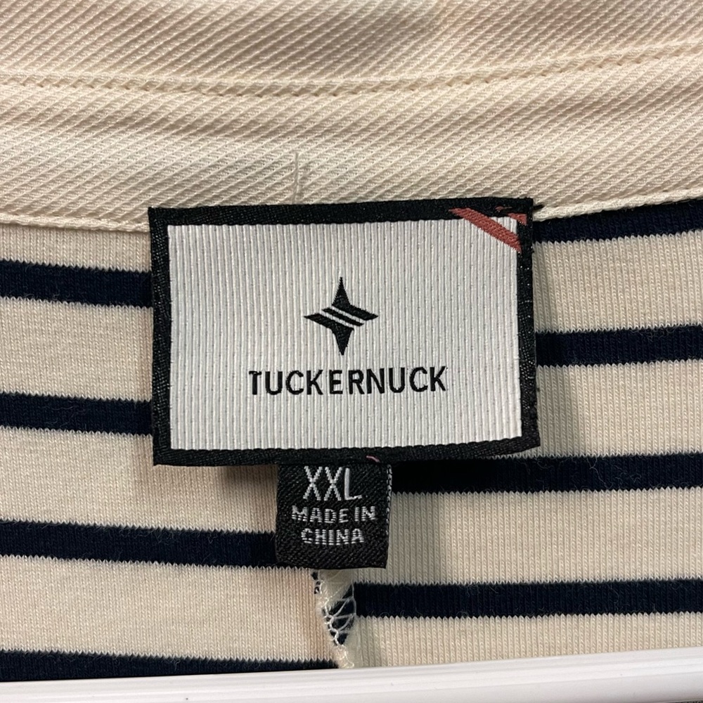 Tuckernuck Cream and Black Striped Long Sleeve Dress - Picture 9 of 11